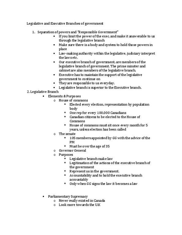 POLSCI 3NN6 Lecture Notes - Lecture 5: National Post, Crossharbour Dlr Station, Balanced Budget thumbnail