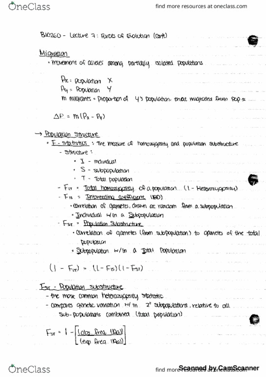 BIO260H1 Lecture Notes - Lecture 7: Allele Frequency, Red Queen Hypothesis, Zygosity thumbnail