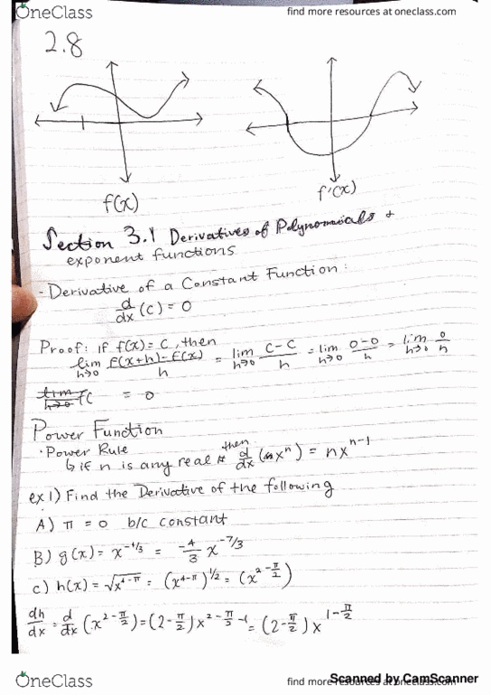 MATH 1225 Chapter 3: Sections 3.1 - 3.10 thumbnail