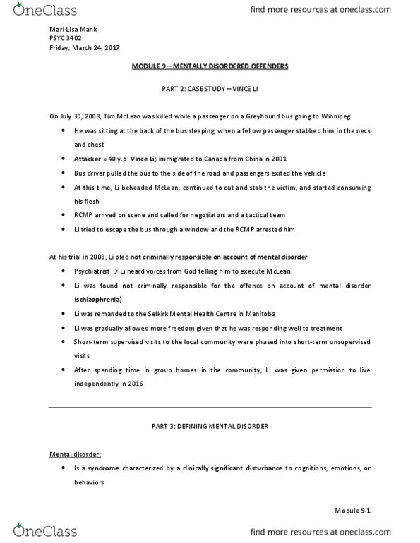 PSYC 3402 Lecture Notes - Lecture 9: 8 Women, Meta-Analysis, Catatonia thumbnail