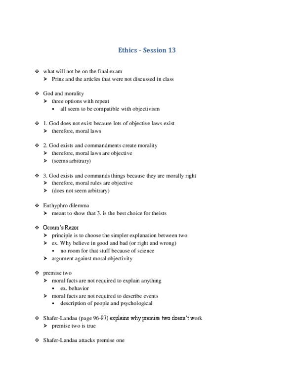 PHLA11H3 Lecture Notes - Reductio Ad Absurdum, Euthyphro Dilemma thumbnail