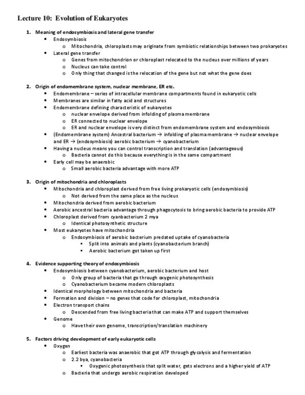 Biology 1002B Lecture Notes - Lecture 10: Southern Blot, Cytoskeleton, Trichomonas thumbnail