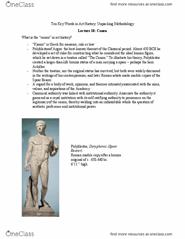 VPHB39H3 Lecture Notes - Lecture 10: Ornans, Classical Order, Gustave Courbet thumbnail