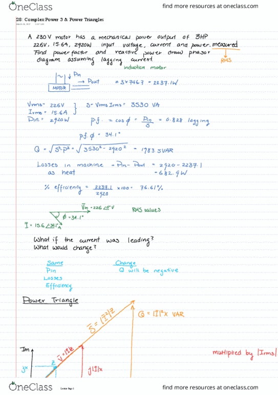 ECE209 Lecture 28: Complex Power 3 & Power Triangles thumbnail