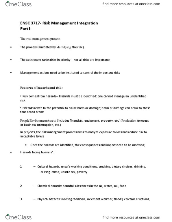 ENSC-3717EL Lecture Notes - Lecture 6: Scenario Analysis, Failure Analysis, Risk Assessment thumbnail