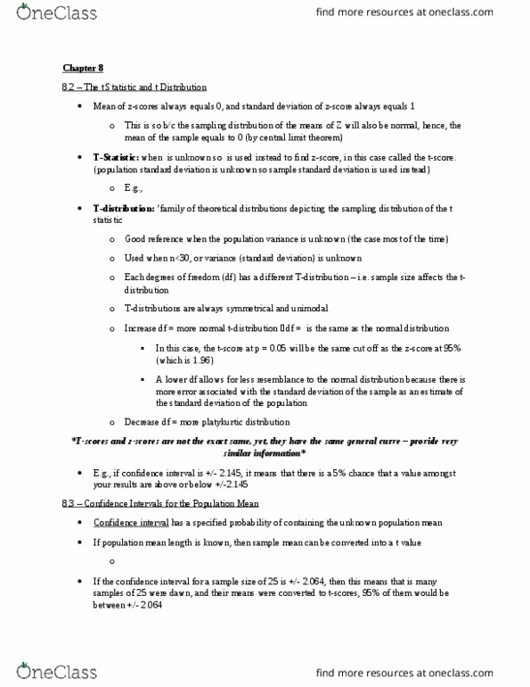 KINE 2050 Chapter Notes - Chapter 8: Background Noise, Repeated Measures Design, Motor Coordination thumbnail