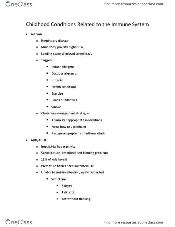 FCFC 202 Lecture Notes - Lecture 19: Muscular Dystrophy, Attention Deficit Hyperactivity Disorder, Blood Test thumbnail