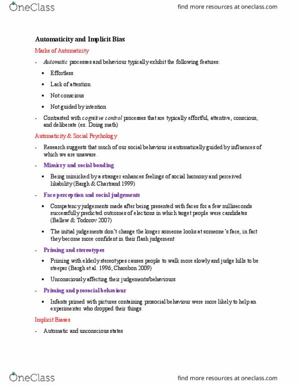 CGSC 1001 Lecture Notes - Lecture 17: Automaticity, Sleepwalking, Housing Discrimination thumbnail