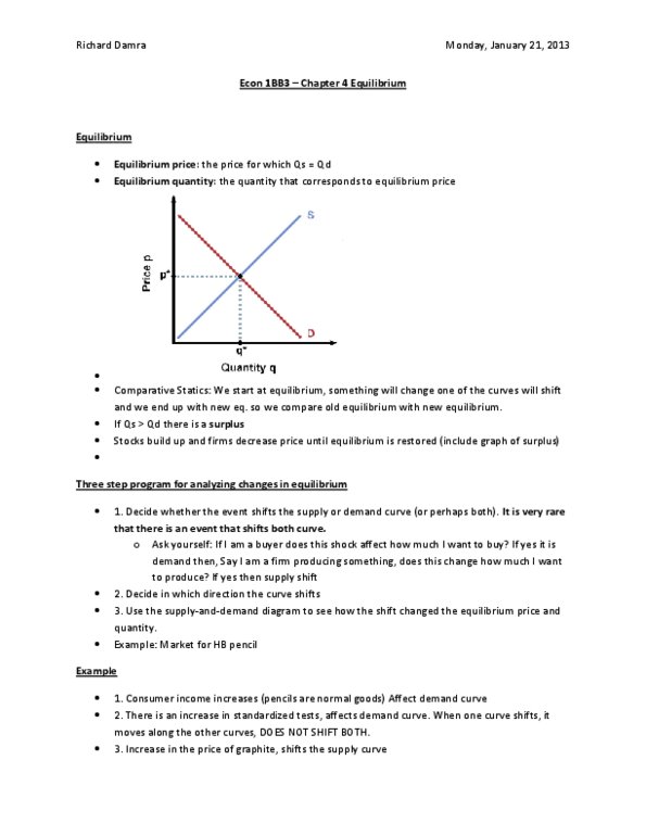 ECON 1BB3 Chapter Notes - Chapter 4: Pencil, Demand Curve, Normal Good thumbnail