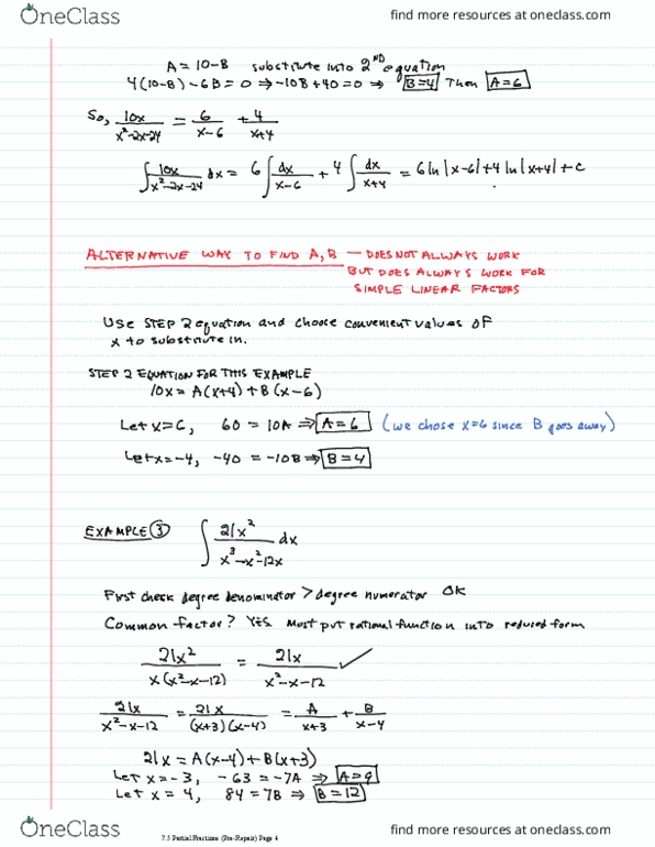 MATH 201 Lecture 3: NOTES Section 7.5 Partial Fractions(1).4-8 thumbnail