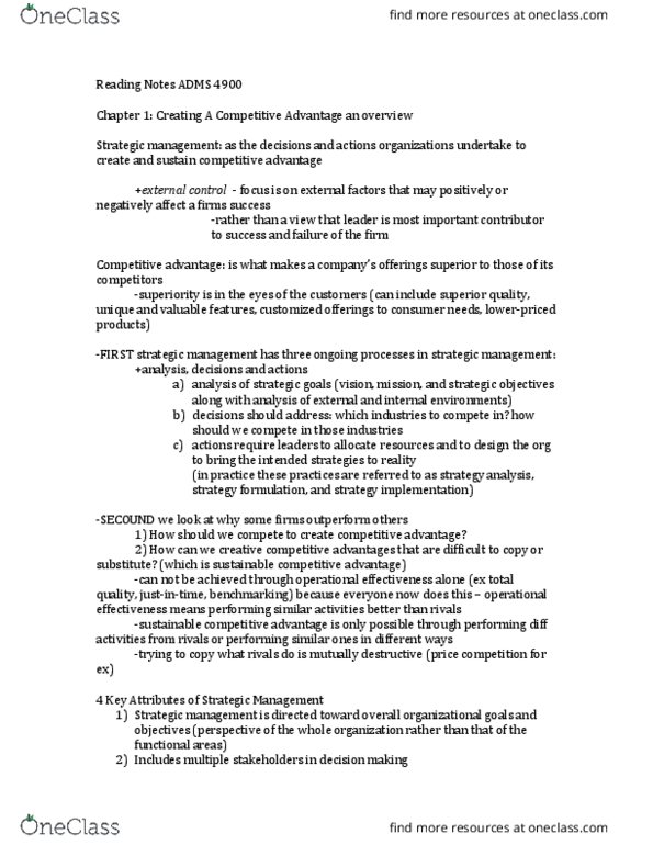 ADMS 4900 Chapter 1-8: Reading-Notes-ADMS-4900 thumbnail