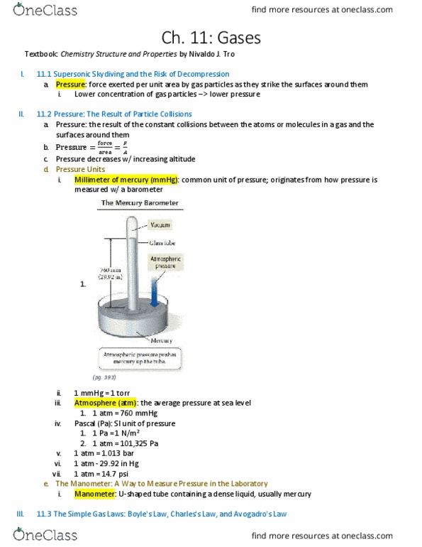 CHEM H2B Chapter 11: Gases thumbnail