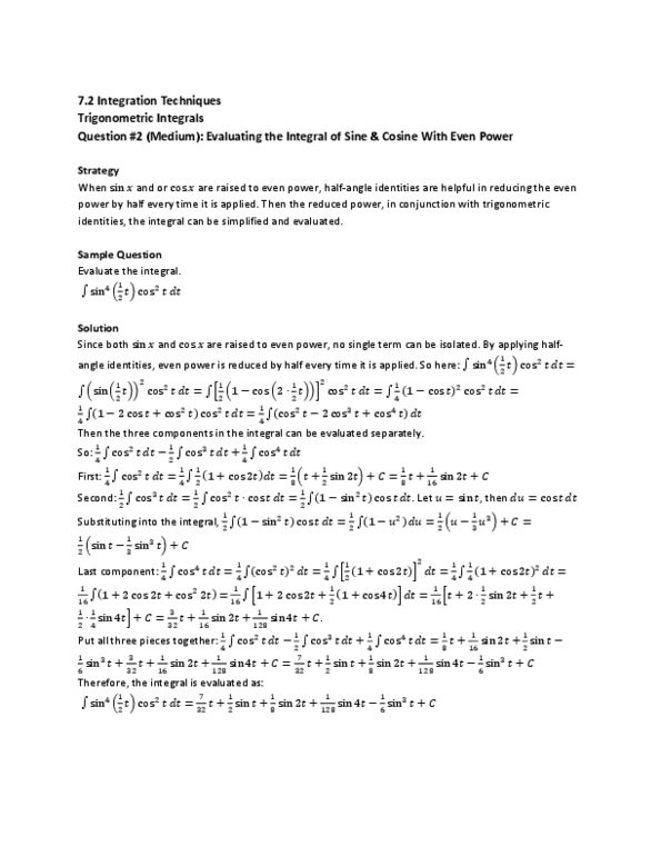 MAT136H1 Lecture Notes - List Of Trigonometric Identities thumbnail