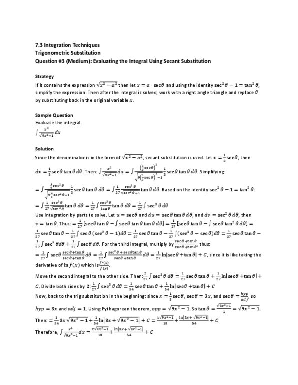 MAT136H1 Lecture Notes - Trigonometric Functions, Pythagorean Theorem thumbnail