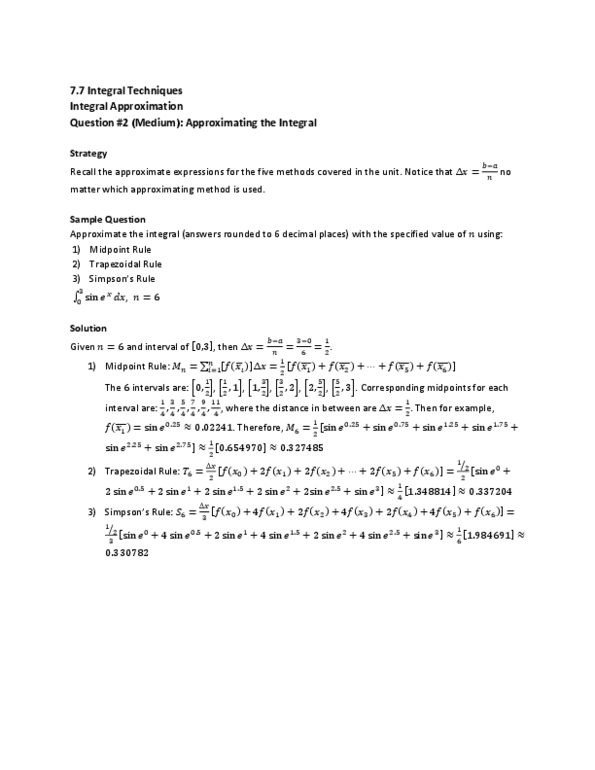 MAT136H1 Lecture Notes - Trapezoidal Rule thumbnail