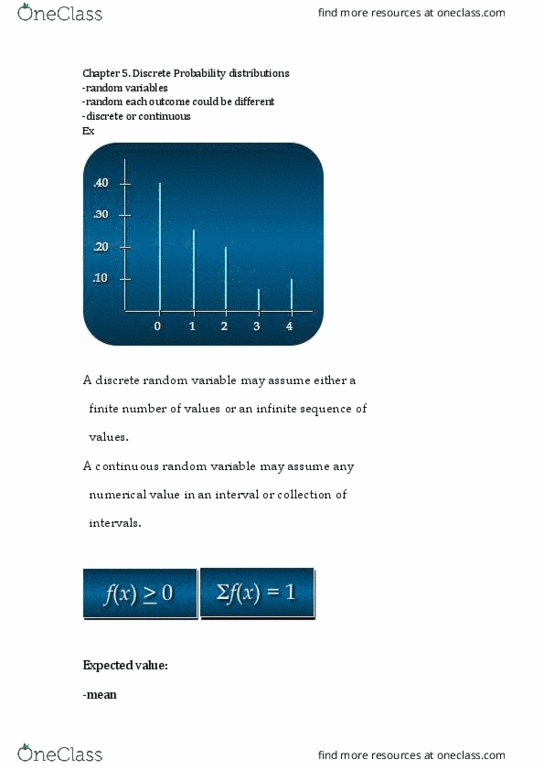 CAS EC 203 Lecture Notes - Lecture 11: Geometric Distribution, Random Variable, Probability Distribution thumbnail