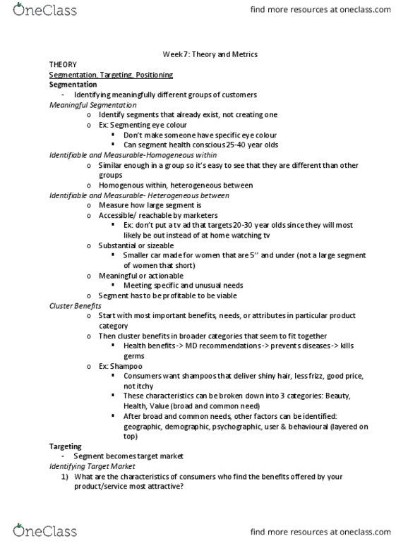 MKT 100 Lecture Notes - Lecture 7: Bungee Jumping, Takers, Secure Transmission thumbnail