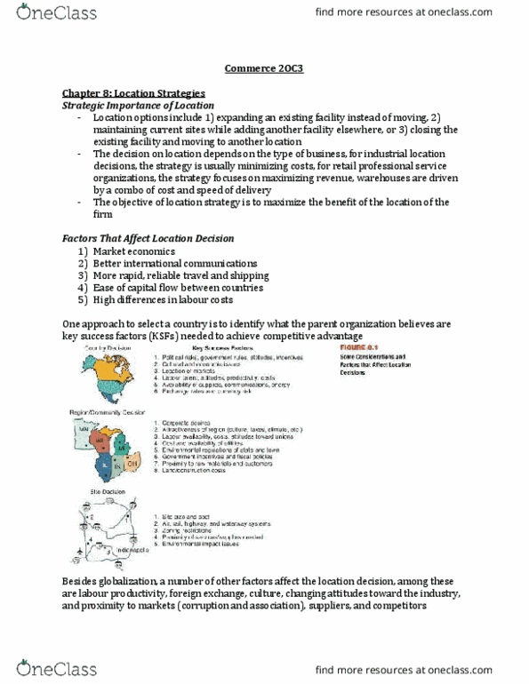 COMMERCE 2OC3 Chapter Notes - Chapter 8: The Technique, Variable Cost thumbnail