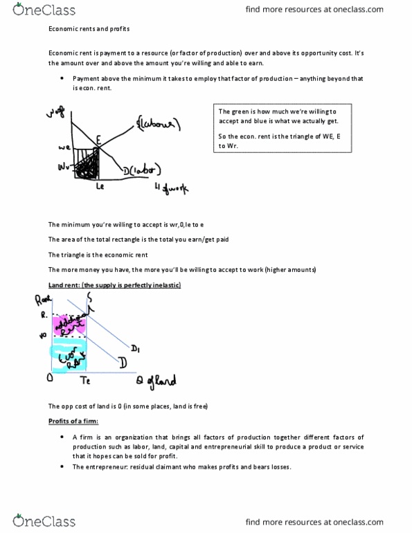 ECON 102 Lecture Notes - Lecture 16: Opportunity Cost, Economic Rent thumbnail