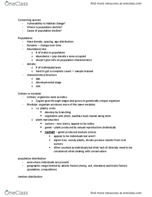 EE BIOL 100 Lecture Notes - Lecture 12: Dendrochronology, Confidence Interval thumbnail