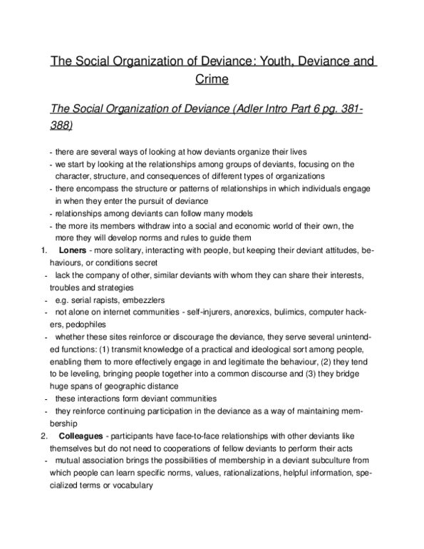 SOC 2070 Lecture Notes - Lecture 5: Gang, Counterculture, Corporate Crime thumbnail