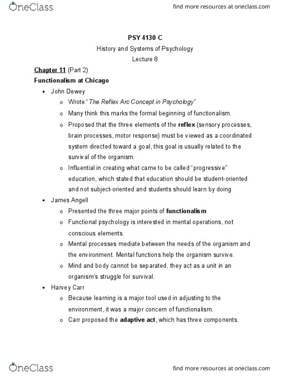 PSY 4130 Lecture Notes - Lecture 8: Wilhelm Wundt, National Academies Of Sciences, Engineering, And Medicine, Psychological Bulletin thumbnail