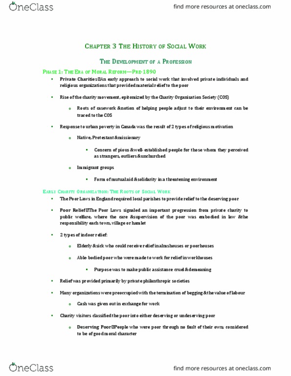 Social Work 1022A/B Chapter Notes - Chapter 3: White Paper, Corporate Welfare, Baby Boomers thumbnail