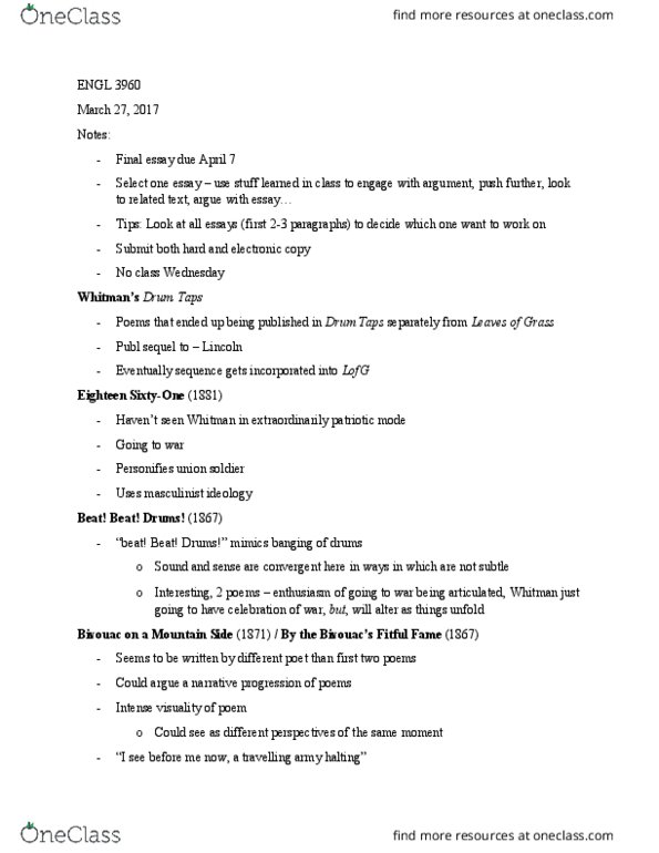 ENGL 3960 Lecture Notes - Lecture 19: Literal And Figurative Language, Simile, Glossary Of Association Football Terms thumbnail