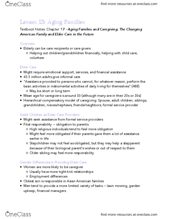 H_D_FS 1600 Chapter Notes - Chapter 17: Sandwich Generation, Family Process, Voluntary Childlessness thumbnail