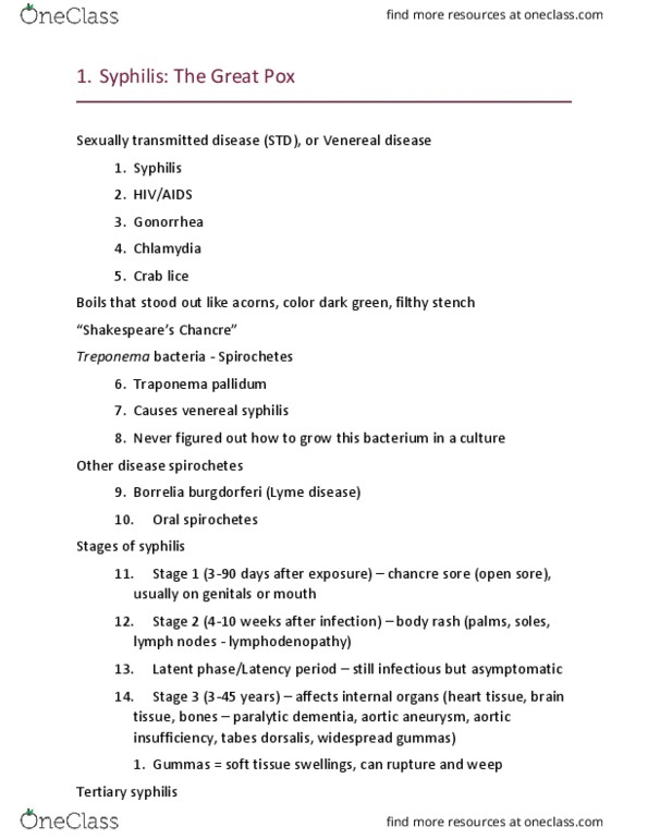 MICROBIO 140P Lecture Notes - Lecture 15: Aortic Aneurysm, Sharecropping, Edward G. Robinson thumbnail