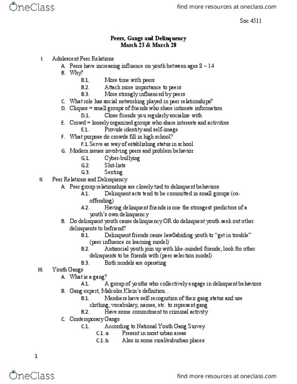 SOCIOL 4511 Lecture Notes - Lecture 8: Extortion, Prefrontal Cortex, Limbic System thumbnail