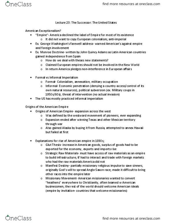 HISTORY 1CC3 Lecture Notes - Lecture 23: Social Darwinism, Jim Crow Laws, Yellow Journalism thumbnail