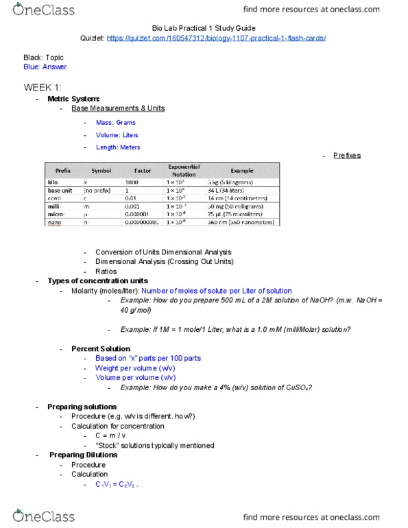 BIOL 1107 Lecture Notes - Lecture 1: Lactic Acid, Plant Cell, Frontal Bone thumbnail