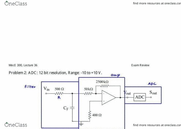 MEC E300 Lecture Notes - Lecture 36: Cutoff Frequency, Filter Capacitor, Royal Naval Air Service thumbnail