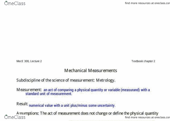MEC E300 Lecture Notes - Lecture 2: Opel Calibra, Natron, Observational Error thumbnail