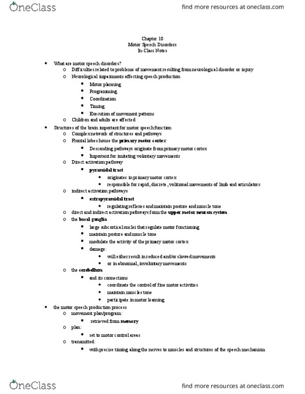 CD 225 Lecture Notes - Lecture 11: Soft Palate, Myasthenia Gravis, Tongue thumbnail