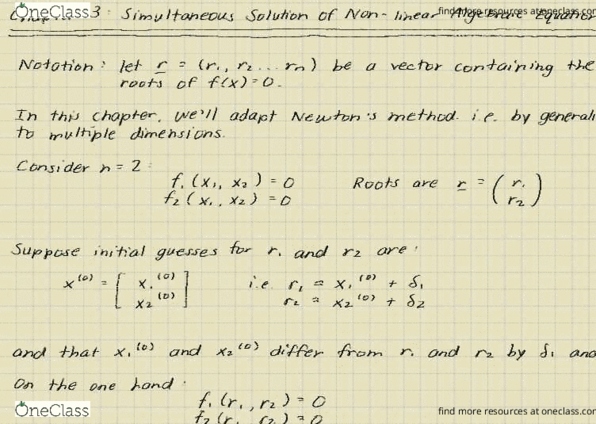 MEC E390 Lecture Notes - Lecture 12: Gaussian Elimination thumbnail