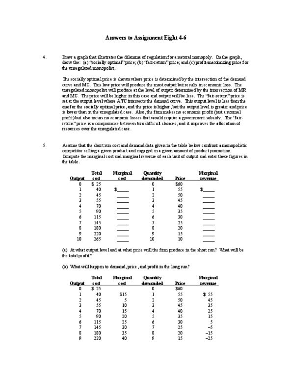 ECN 104 Lecture Notes - Marginal Revenue, Marginal Cost, Demand Curve thumbnail