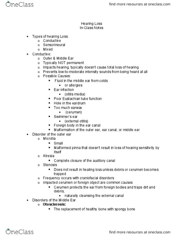 CD 225 Lecture Notes - Lecture 14: Fingerspelling, Tympanometry, Serous Fluid thumbnail