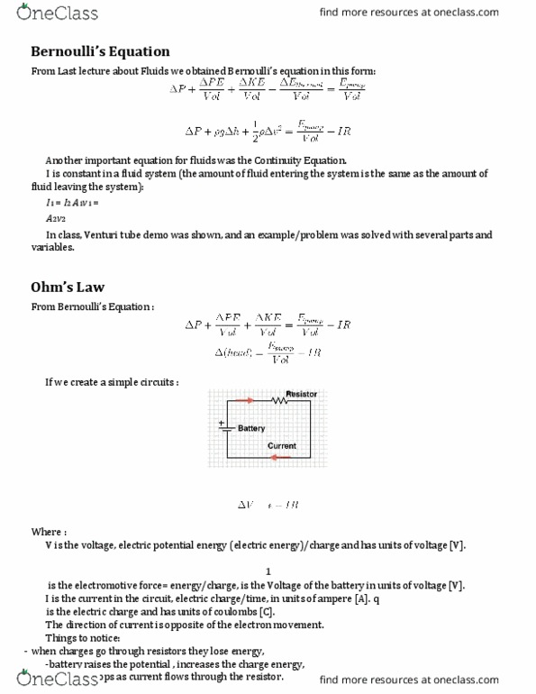 PHY 7B Lecture Notes - Lecture 2: Electromotive Force, Ampere, Electric Potential Energy thumbnail
