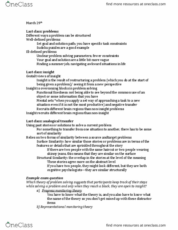 PSYC 213 Lecture Notes - Lecture 18: Availability Heuristic, Milkshake, Statistical Hypothesis Testing thumbnail