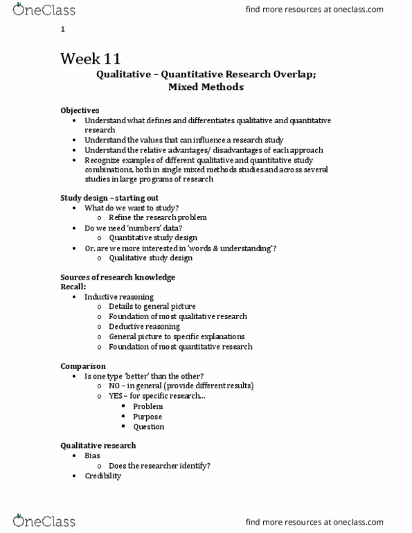 Nursing 2250A/B Lecture Notes - Lecture 11: Literature Review, Ethnography, Inductive Reasoning thumbnail