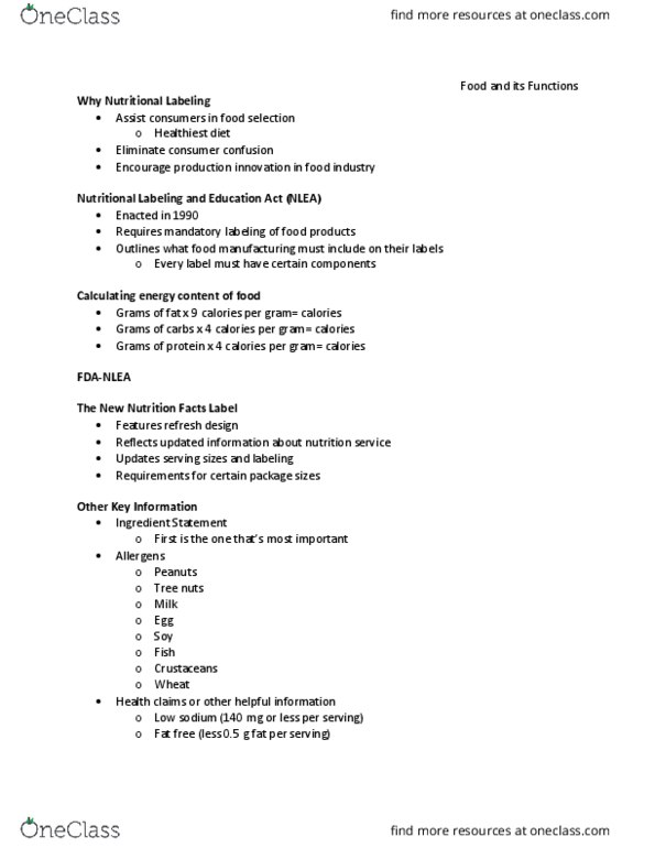 FDST 100 Lecture Notes - Lecture 16: Saturated Fat, Genetically Modified Organism, Genetically Modified Food thumbnail