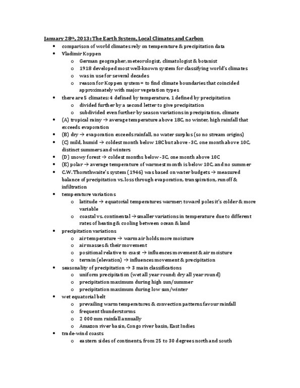 GEOG 205 Lecture Notes - Congo River, Orographic Lift, 30Th Parallel North thumbnail