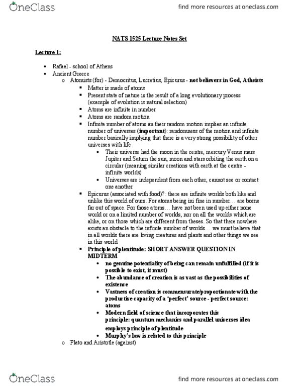 NATS 1525 Lecture Notes - Lecture 10: Pythagorean Theorem, Double Star, Mariner 4 thumbnail