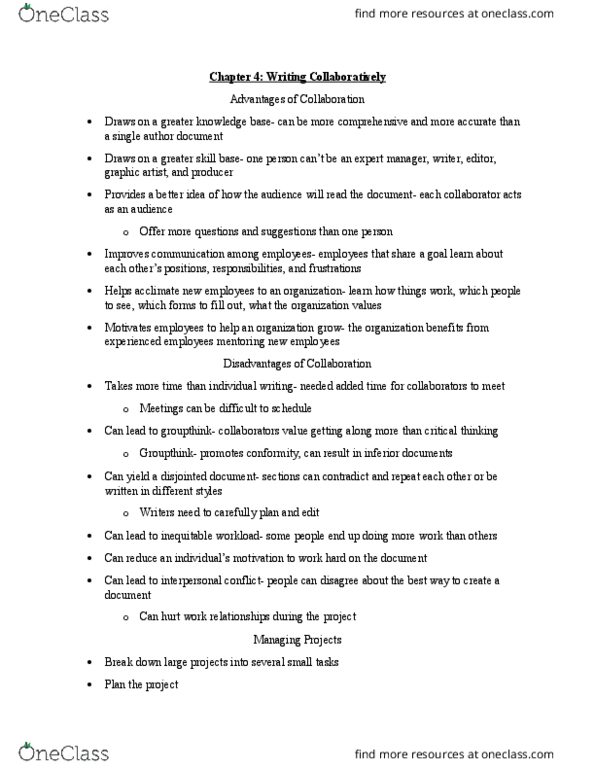 ENG 20002 Chapter Notes - Chapter 4: Instant Messaging, Nonverbal Communication, Word Processor thumbnail