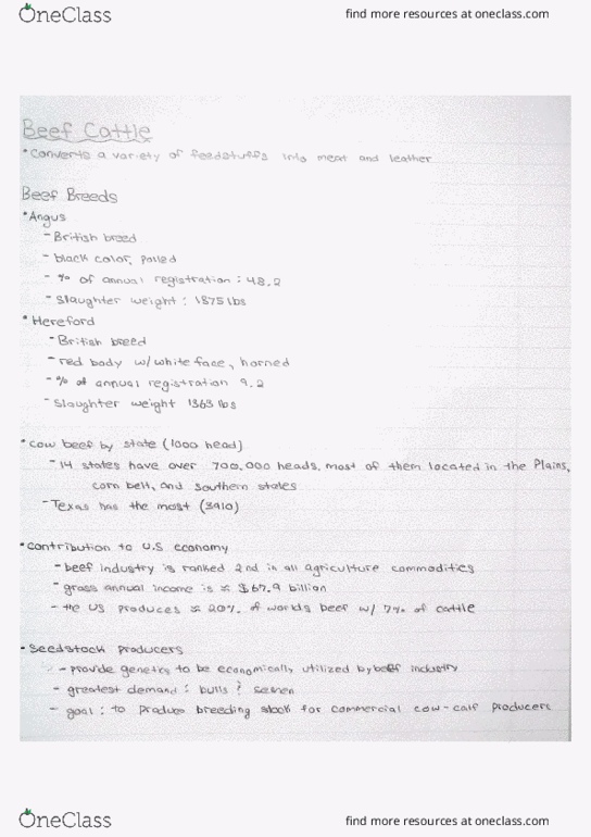 AVS 145 Lecture Notes - Lecture 16: Feedlot, Rumen, Fot thumbnail