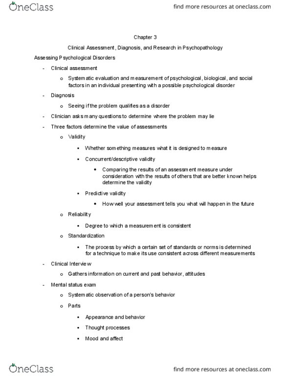 PSY BEH 102C Chapter Notes - Chapter 3: Single-Photon Emission Computed Tomography, Predictive Validity, Positron Emission Tomography thumbnail