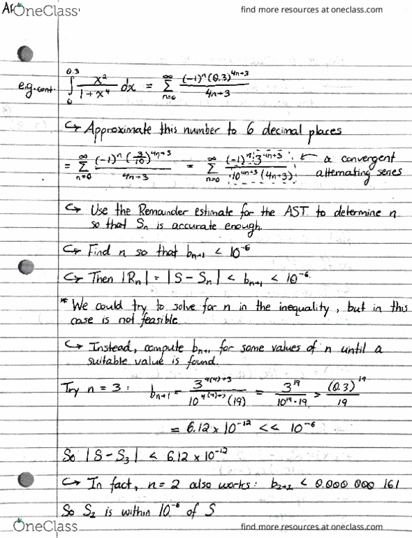 ARTSSCI 1D06 Lecture 76: Note 76 - Intro to Taylor & Maclaurin Series thumbnail