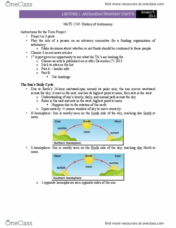 NATS 1745 Lecture Notes - Lecture 2: Declination, Antarctic Circle, June Solstice thumbnail